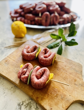 Spiedini di zampina Pugliese, marinati. Secondi a base di carne